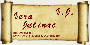 Vera Julinac vizit kartica